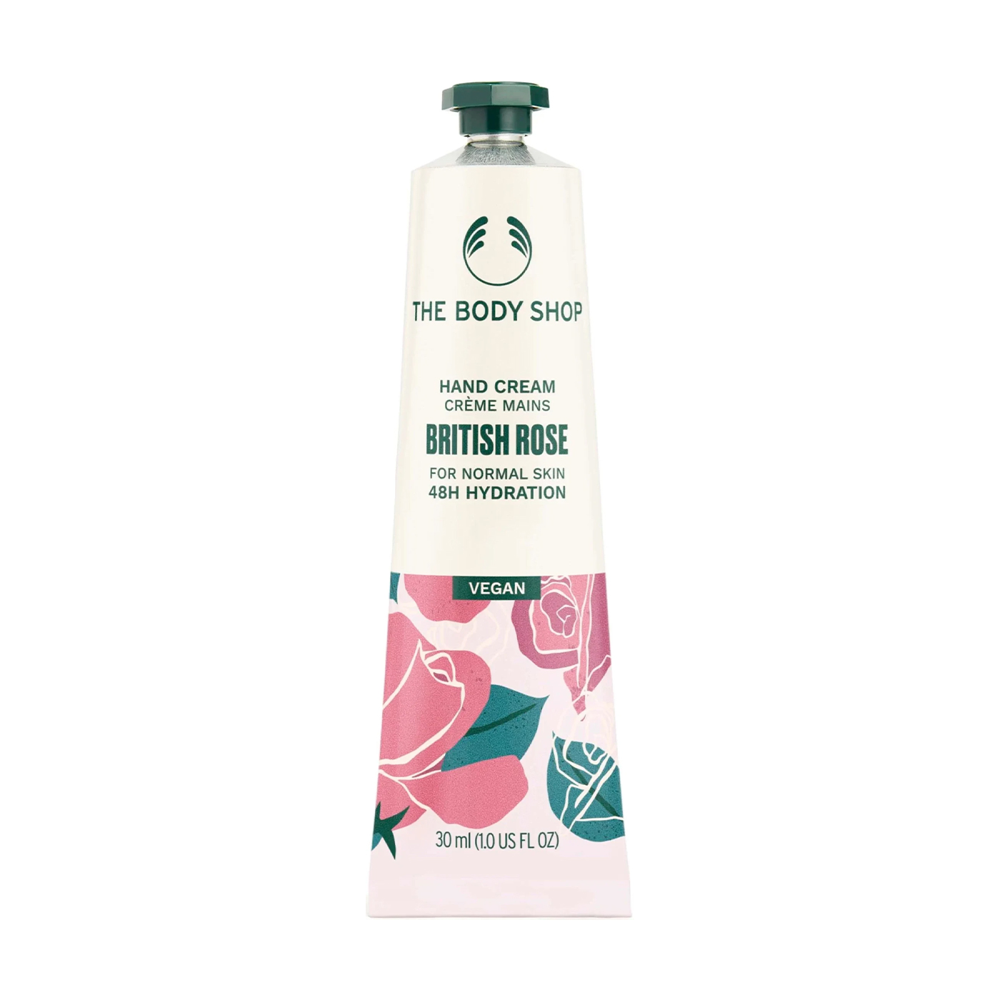 Крем для рук The Body Shop British Rose Hand Cream Британська троянда, 30 мл